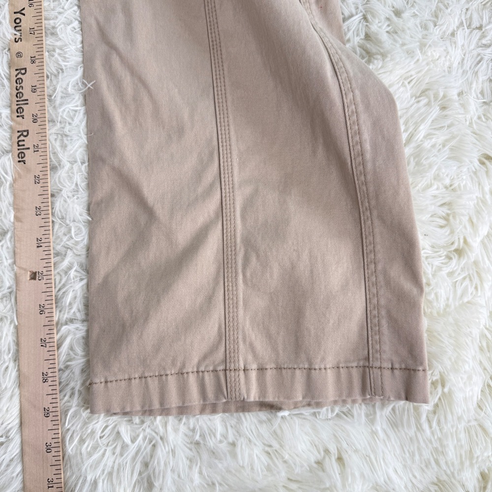 Hollister Low-Rise Baggy Cargo Pants Tan Khaki Size 2R Waist 26 Y2K Grunge Sk8 - Picture 8 of 13